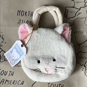 Pottery Barn Kids White and Pink Cat Bag